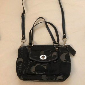 Coach Black Fabric Purse